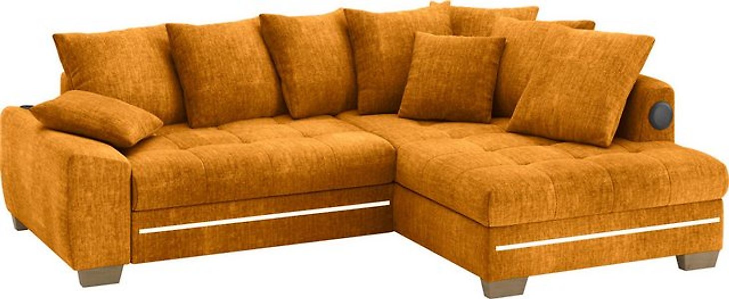 Mr. Couch Ecksofa Nikita II, L-Form, mit Kaltschaum, RGB-LED, Soundsystem, günstig online kaufen