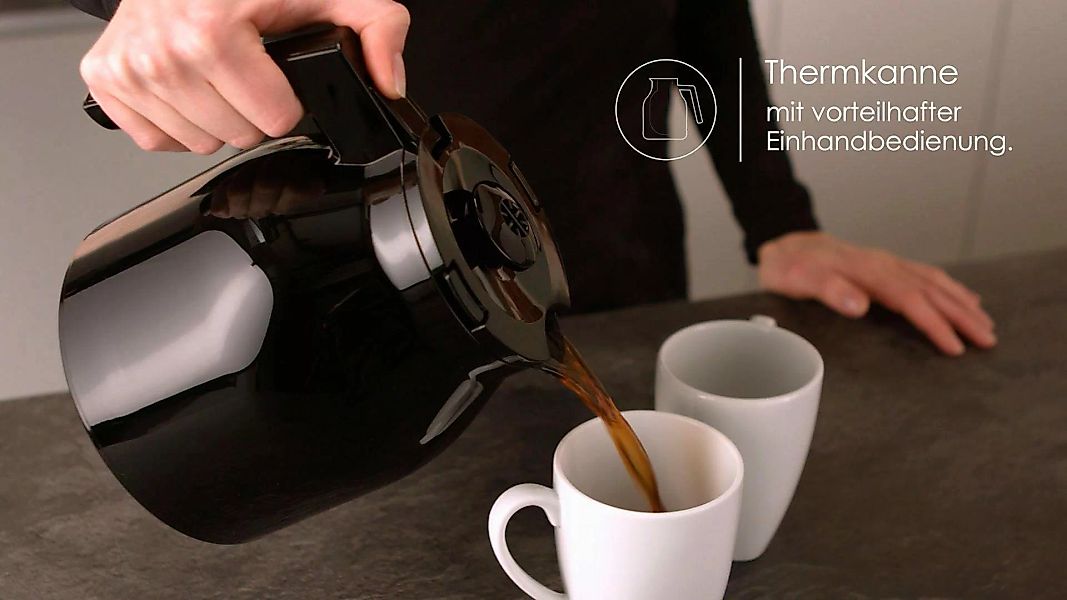 Melitta Filterkaffeemaschine »Enjoy Therm 1017-06 schwarz«, 1,1 l Kaffeekan günstig online kaufen