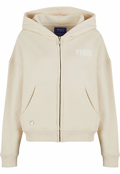 PEQUS Sweatjacke "PEQUS PEQUS Back Logo Zip-Hoodie Almond" günstig online kaufen