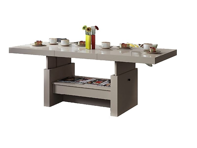 designimpex Couchtisch Aversa H-111 Cappuccino Hochglanz günstig online kaufen