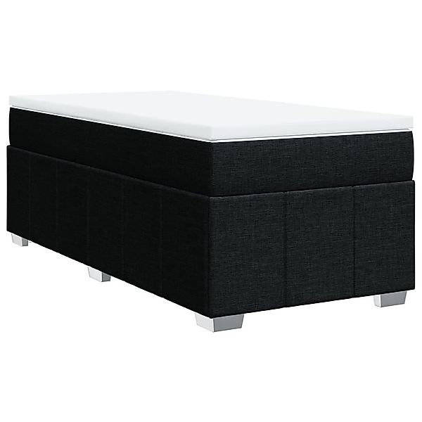 vidaXL Bett Boxspringbett mit Matratze Schwarz günstig online kaufen