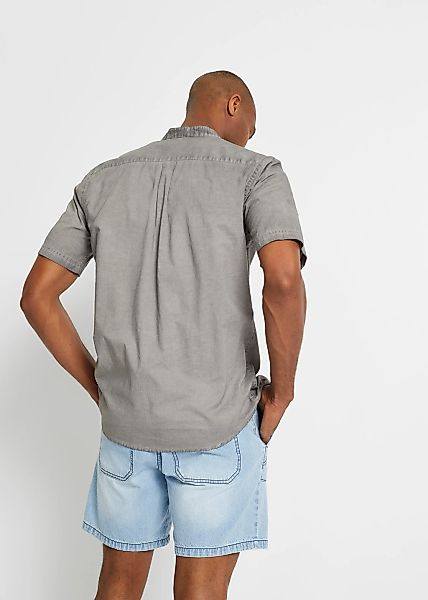 bonprix Kurzarmhemd "Kurzarmhemd in gewaschener Optik", Kurzarmhemd in gewa günstig online kaufen