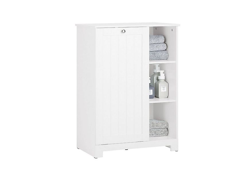 SoBuy Wäscheschrank BZR105, Badezimmerschrank Badmöbel, mit 3 Regale Badsch günstig online kaufen