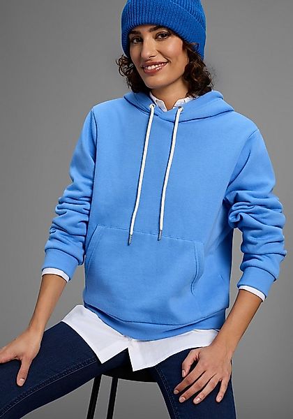 DELMAO Kapuzensweatshirt Angeraute Baumwollmischung mit Kapuze und Kängurut günstig online kaufen