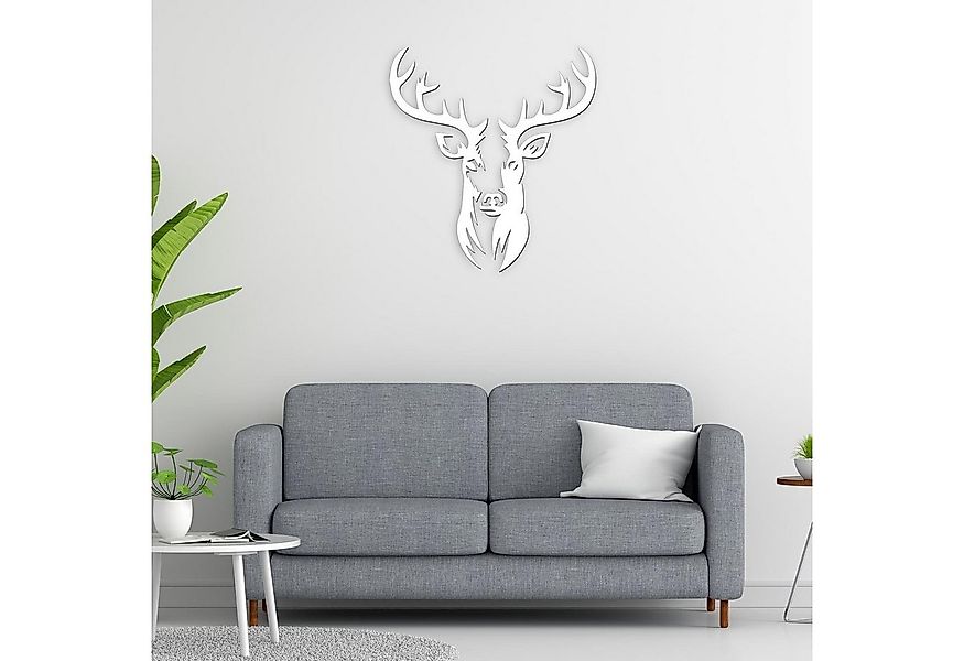 Namofactur Wanddekoobjekt XXL Hirsch Kopf Motiv, Holz Deko (2-teilig), Wand günstig online kaufen