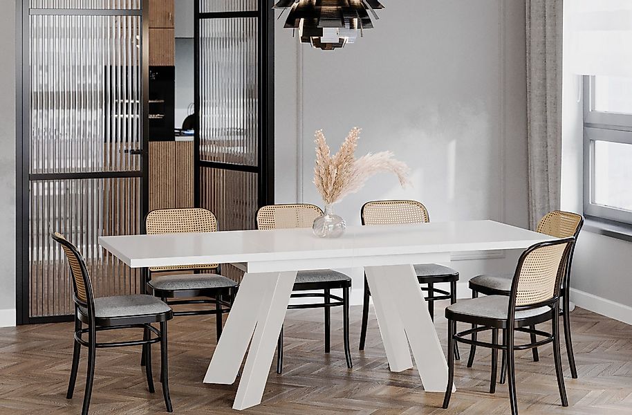 Endo-Moebel Esstisch "Coso Kaschmir" 130-210cm ausziehbar, erweiterbar, Kas günstig online kaufen