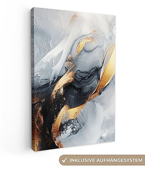 OneMillionCanvasses® Leinwandbild Abstrakt - Gold - Farbe - Ästhetik - Kuns günstig online kaufen