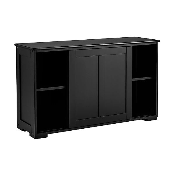 COSTWAY Sideboard, mit Schiebetüren, höhenverstellbarer Ablage, günstig online kaufen