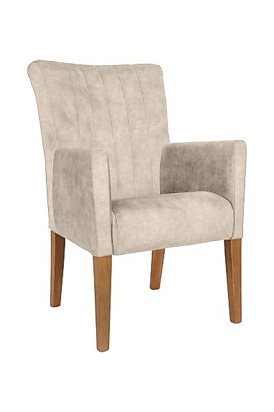 Home affaire Armlehnstuhl »King« () Esszimmerstuhl, Beingestell Massivholz günstig online kaufen