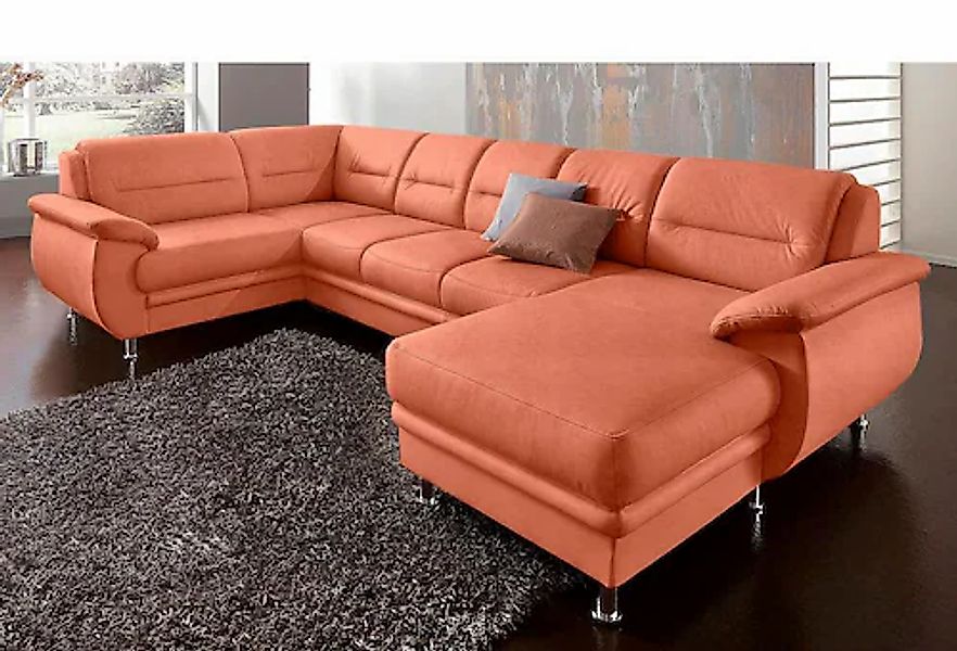 sit&more Wohnlandschaft »Mailand U-Form, B: 312 cm« optional Bettfunktion günstig online kaufen