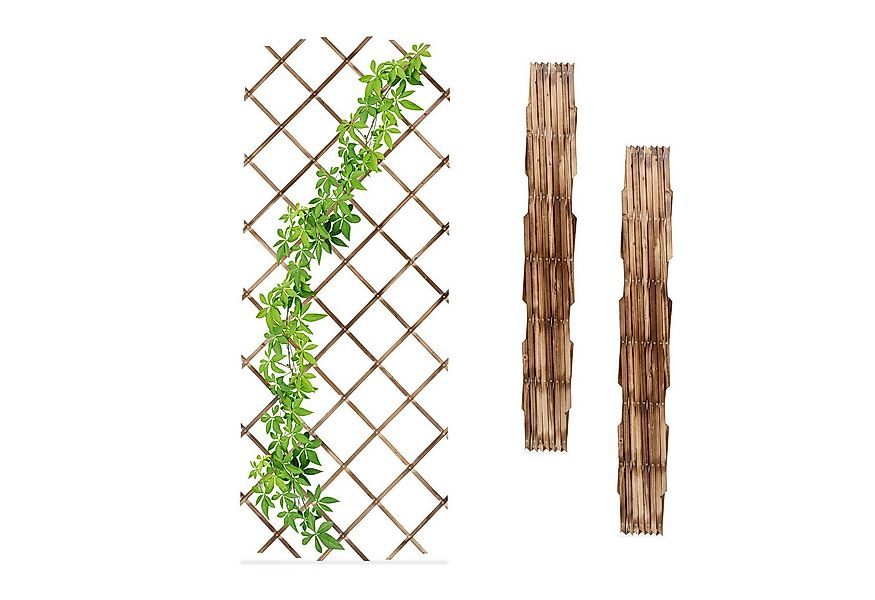 relaxdays Rankgitter Ausziehbares Rankgitter 3er Set, 3 St., 3er Set günstig online kaufen