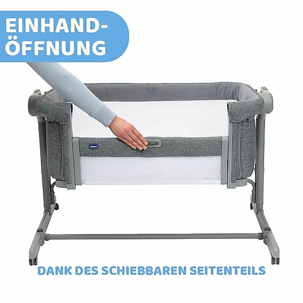 Chicco Beistellbett »Next2Me Magic Evo Dark Grey«, mit Schaukelmodus; inklu günstig online kaufen