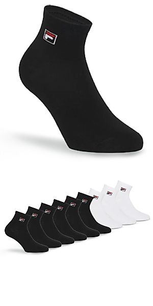 Fila Kurzsocken "UNISEX QUARTER PLAIN SOCKS" 9 Stk. tlg. mit Logo-Schriftzu günstig online kaufen