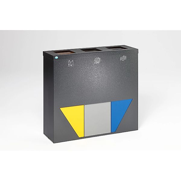 PROREGAL Robuste Wertstoffsammlstation Mit 3 Einsätzen 89 Liter Je Behälter günstig online kaufen