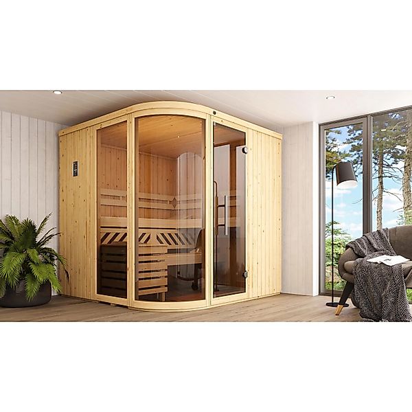 Weka Designsauna Sara 1 Sparset 7,5 kW BioS günstig online kaufen