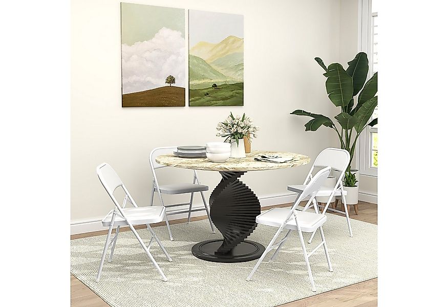 HOMCOM Klappstuhl Campingstuhl mit Gepolsteter Rückenlehne, Bürostuhl mit S günstig online kaufen