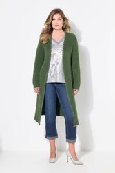 MIAMODA Strickjacke Strickjacke extra lang Ausschnitt günstig online kaufen