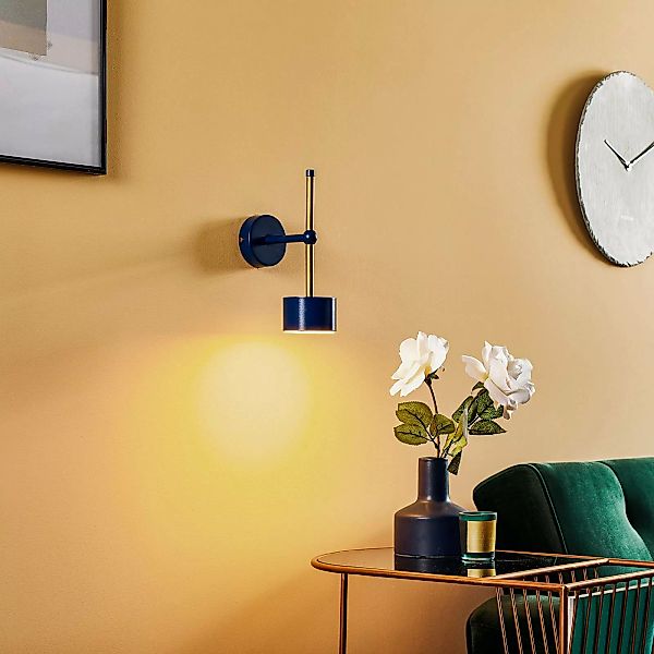 Wandlampe Arena in Blau-Gold günstig online kaufen