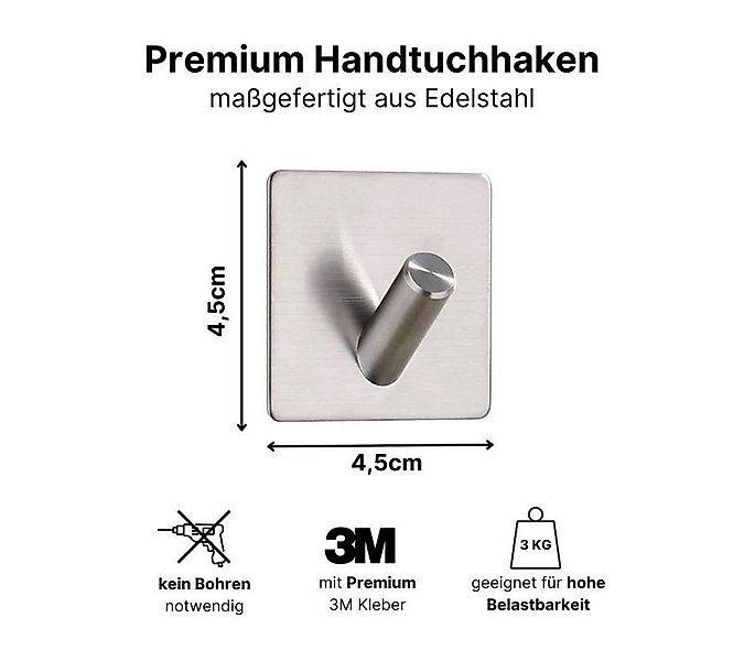 LIVINA HOME Handtuchhaken Haken selbstklebend Bad und Küche, Handtuchhalter günstig online kaufen
