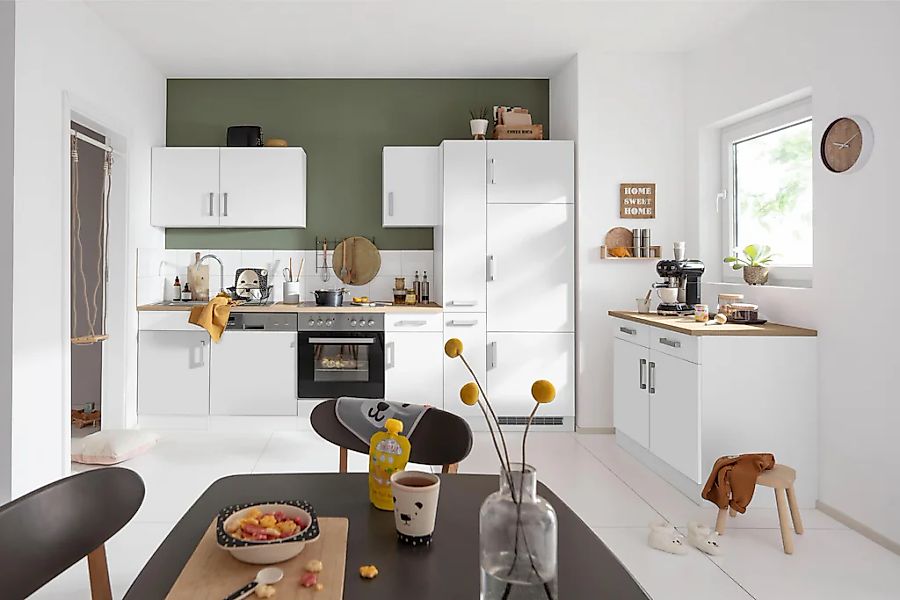 KOCHSTATION "KS-Gera" Breite 270 cm, wahlweise mit E-Geräten, mit Arbeitspl günstig online kaufen