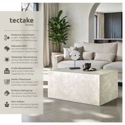 tectake Couchtisch Beistelltisch Lasley, Belastbarkeit 45 günstig online kaufen