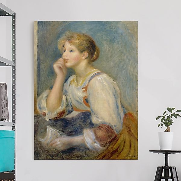 Leinwandbild - Hochformat Auguste Renoir - Junges Mädchen mit Brief günstig online kaufen