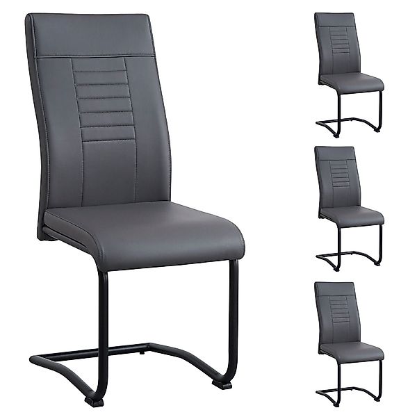 CARO-Möbel Esszimmerstuhl LOANO (4 St), Küchenstuhl günstig online kaufen