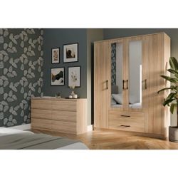 Beautysofa Drehtürenschrank Noah (160 cm Breite günstig online kaufen
