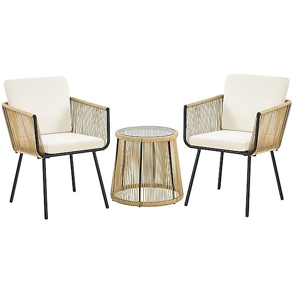 Yaheetech Balkonset, Gartenmöbel Set inkl. 2 günstig online kaufen