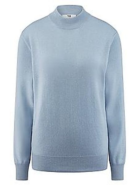 Stehbund-Pullover Modell Sabrina Peter Hahn blau günstig online kaufen