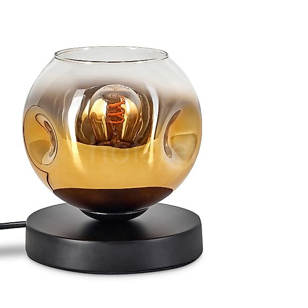 hofstein Tischleuchte Tischlampe aus Metall/Glas in günstig online kaufen