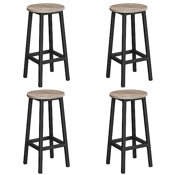 VASAGLE Barhocker Barstühle (Set, 4 St), Barhocker, 2er Set, Barstühle, 65c günstig online kaufen