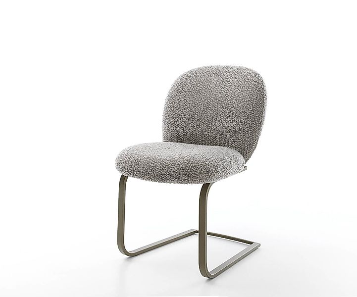 DELIFE Polsterstuhl Nube-Flex, Freischwinger flach Effektfinish günstig online kaufen