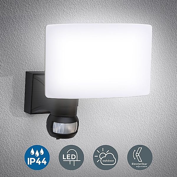 B.K.Licht LED Außen-Wandleuchte, 1 flammig, Leuchtmittel LED-Board  LED fes günstig online kaufen