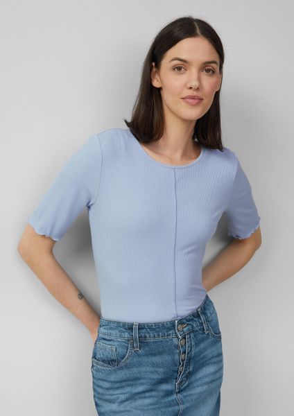 s.Oliver Kurzarmshirt T-Shirt Geripptes Slim-Fit-Shirt mit günstig online kaufen