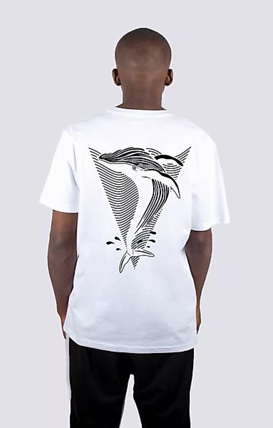 Whale, Männer Premium T-shirt Aus Bio Baumwolle, Wal Back Print günstig online kaufen