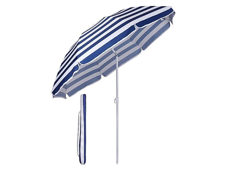 Sekey Sonnenschirm Ø 160 cm Balkonschirm Rund Strandschirm Sonnenschirm mit günstig online kaufen