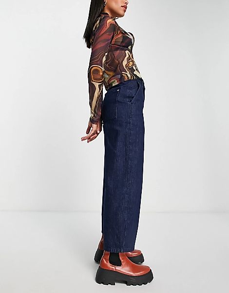 Bolongaro Trevor – Abigail – Jeans in Indigoblau mit hohem Bund und weitem günstig online kaufen
