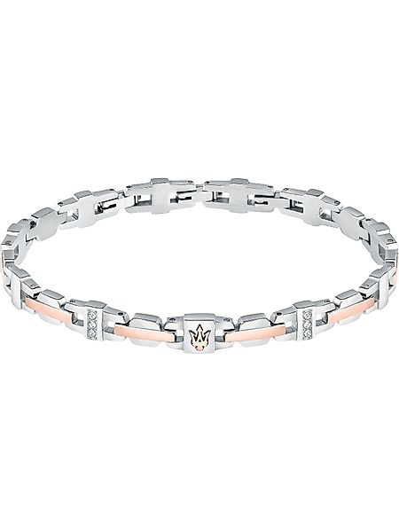 MASERATI Edelstahlarmband Maserati Herren-Armband Edelstahl Kristall günstig online kaufen