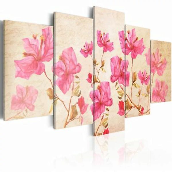 artgeist Wandbild Flowers in Pink mehrfarbig Gr. 200 x 100 günstig online kaufen