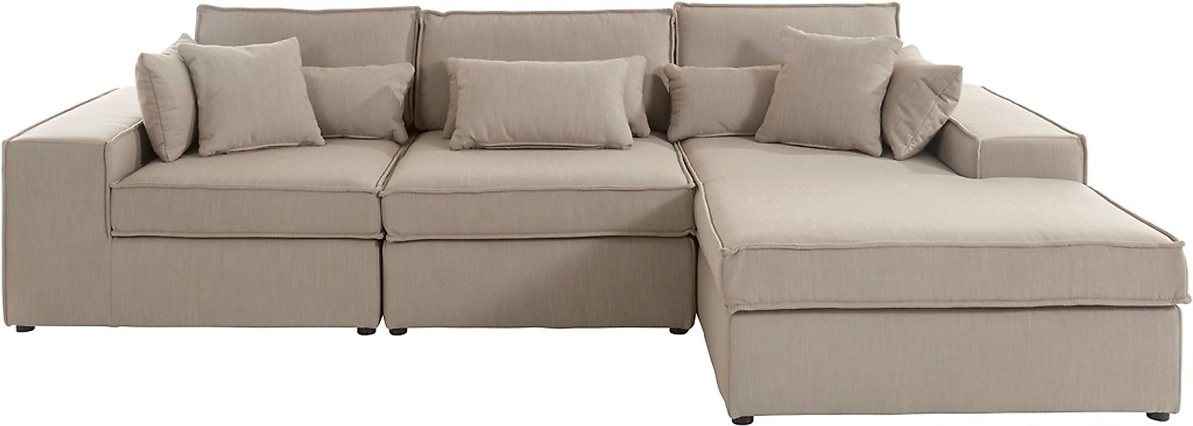 RAUM.ID Ecksofa »Florid L-Form« 3 Teile, bestehend aus Modulen, viele Bezug günstig online kaufen