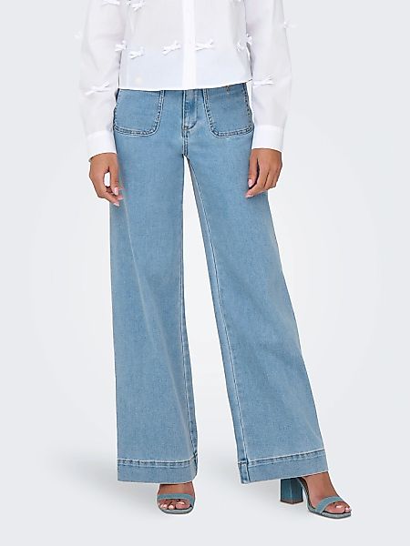 ONLY High-waist-Jeans "ONLMADELINE HW WD POCKET DNM GUA221 NOOS" günstig online kaufen