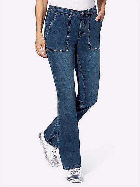 Sieh an! Bequeme Jeans Bootcut-Jeans . günstig online kaufen
