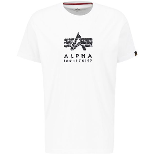 Alpha  T-Shirt Grunge Logo T-Shirt - white günstig online kaufen