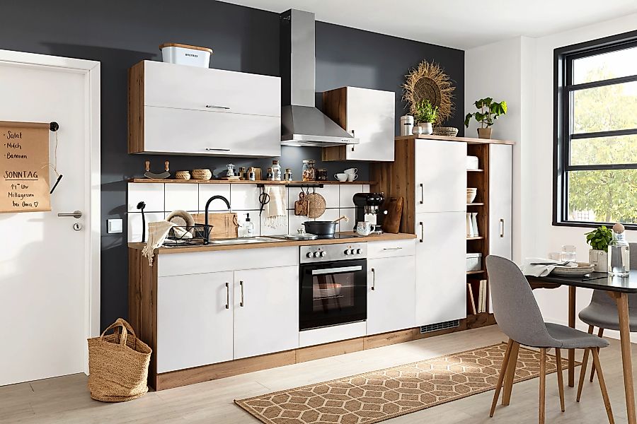KOCHSTATION Küchenzeile »KS-Colmar«, ohne E-Geräte, Breite 330 cm günstig online kaufen