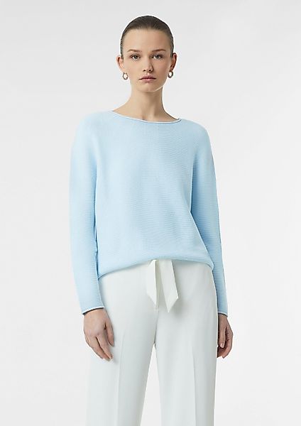 comma Longpullover Strickpullover Relaxed-Fit-Strickpullover mit dezenten günstig online kaufen