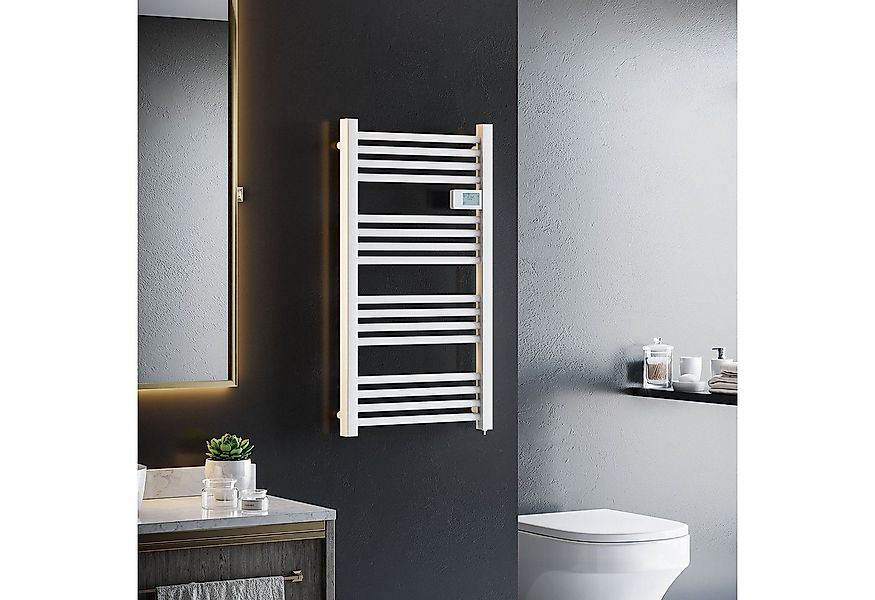 HOMCOM Elektrischer Badheizkörper Handtuchheizkörper mit 16 Heizstäbe, Alum günstig online kaufen