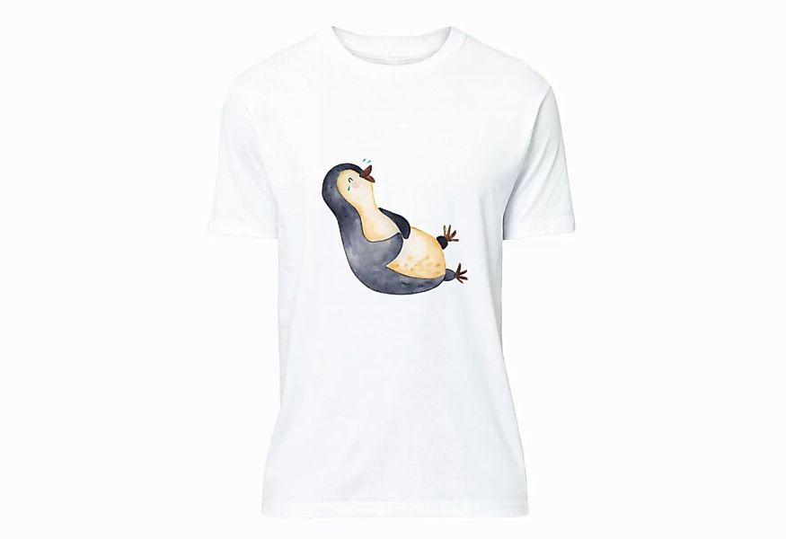 Mr. & Mrs. Panda T-Shirt Pinguin lachend - Weiß - Geschenk, Fröhlich, Fröhl günstig online kaufen