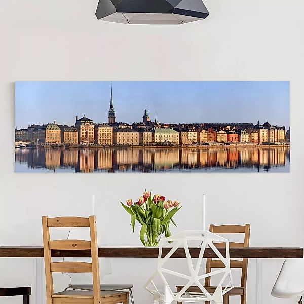Leinwandbild Architektur & Skyline - Panorama Stockholm Skyline günstig online kaufen