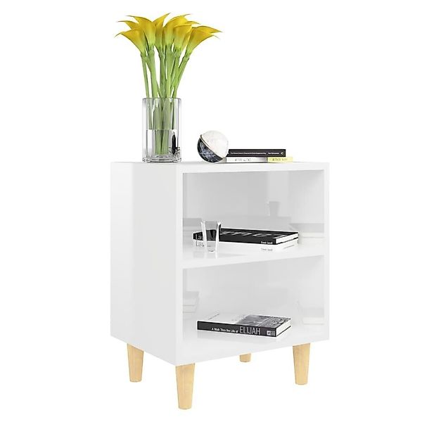 vidaXL Nachttisch Nachttische Massivholz-Beinen 2 Stk. günstig online kaufen
